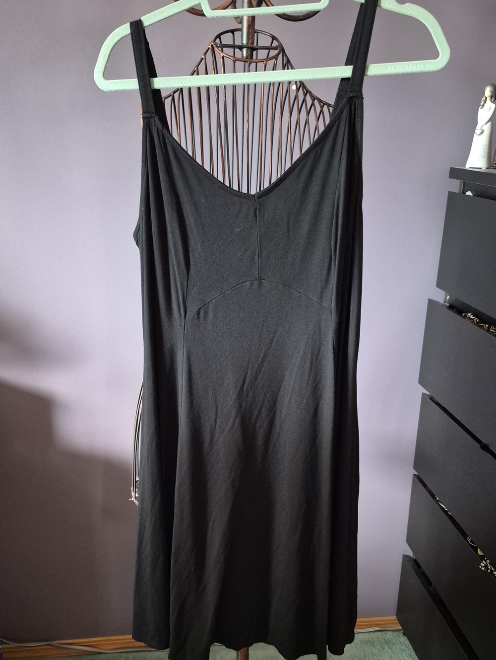 Classic Black Women's Slip Dress